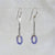 Twig Earrings with Tanzanite Accents