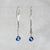 Twig Earrings with Kyanite Drops